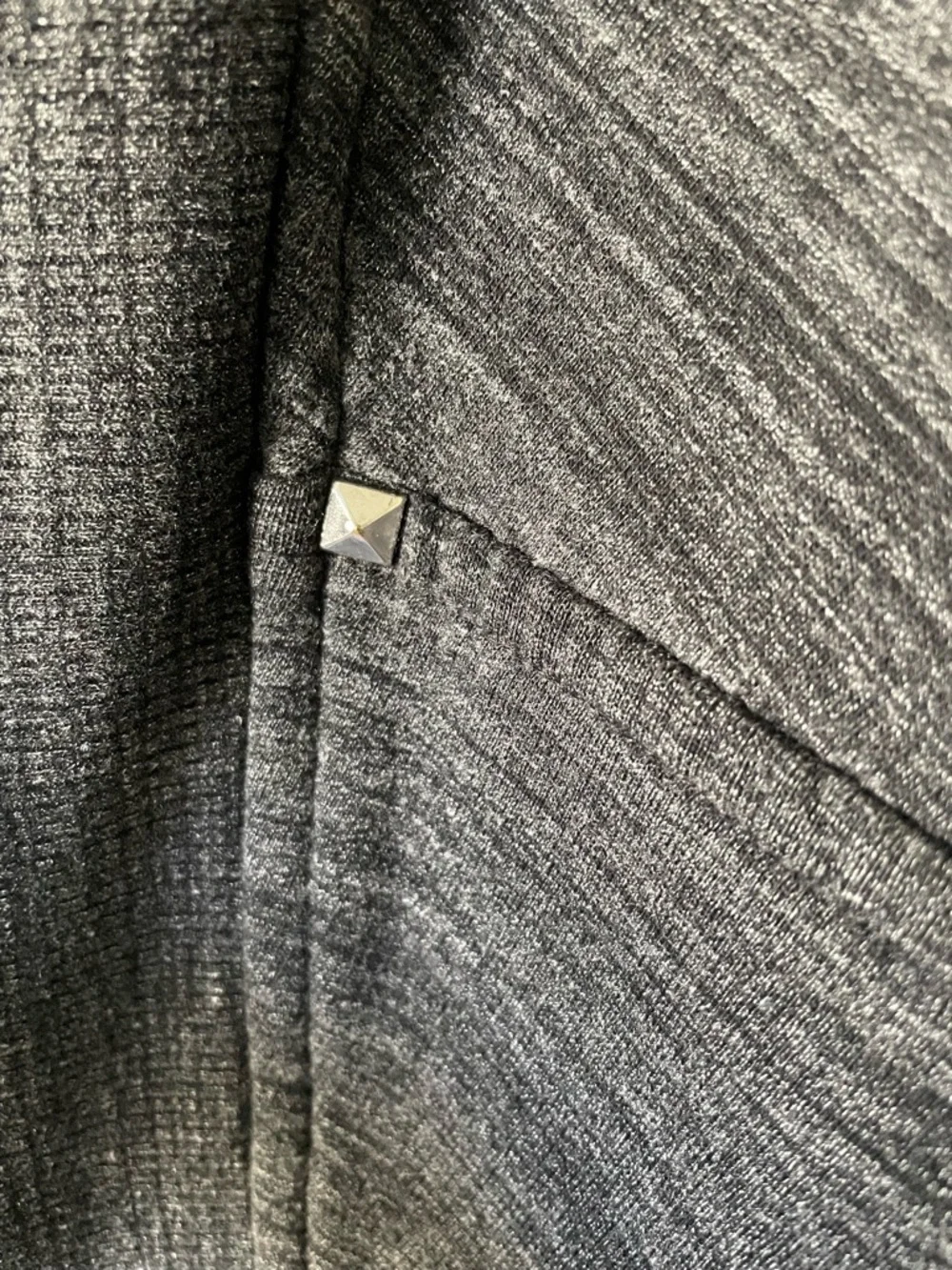 Wilfred Aritzia Charcoal Open Front Cardigan Draped Shawl Collar Knit Sweater M - Picture 3 of 8